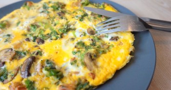 champignon andijvie frittata