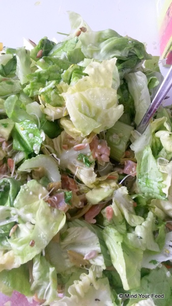 Lunchsalade met zalm