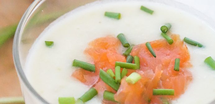 Pastinaaksoep recept, romige pastinaaksoep met zalm