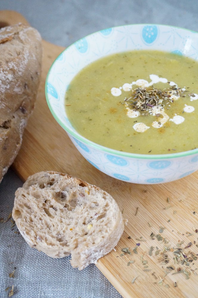 courgette preisoep, courgettesoep met prei, gezond en makkelijk recept