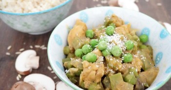 Milde kokos curry met kip