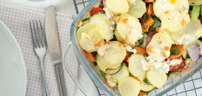 Provençaalse groentengratin met geitenkaas