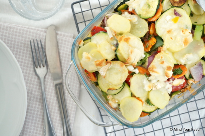 Provençaalse groentengratin met geitenkaas