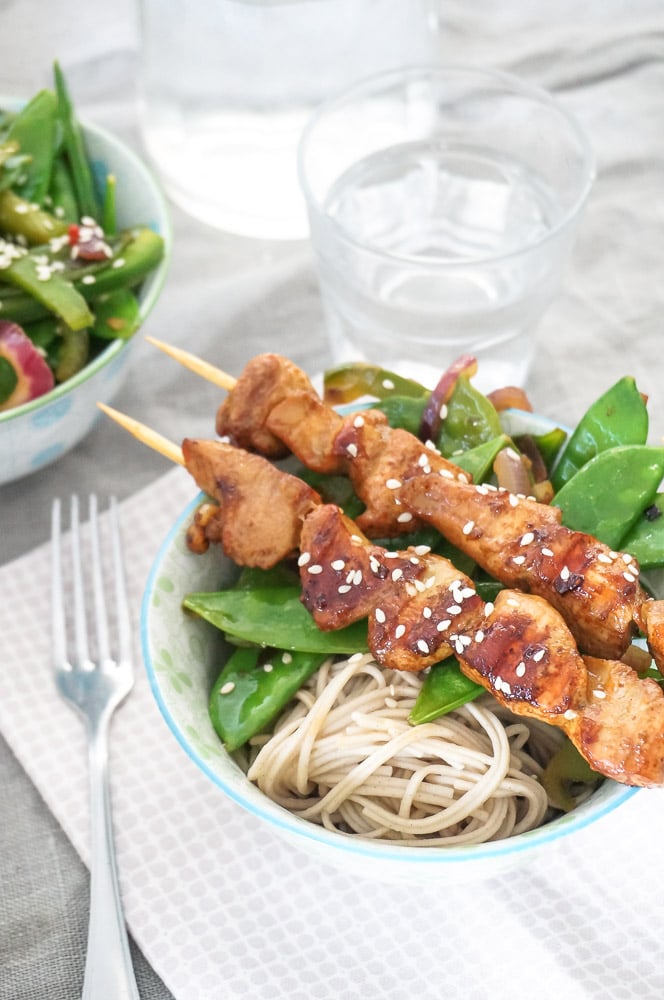 zoetzure peultjes, sugar snaps, peultjes wok recept, recepten met peultjes en kip