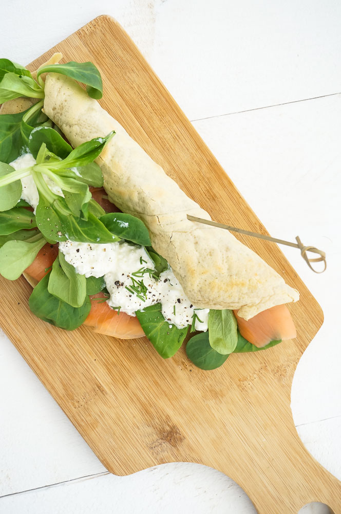 havermout wraps met zalm, zelf havermout wraps maken