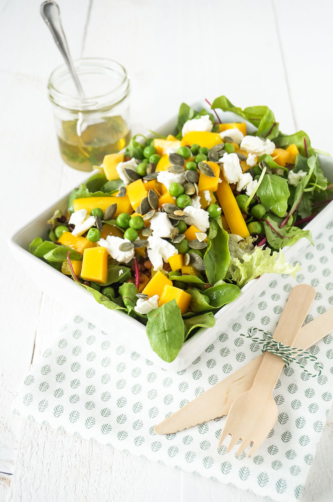 salade mango geitenkaas