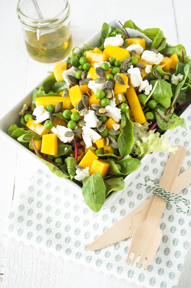 salade mango geitenkaas