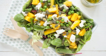 salade met mango en geitenkaas