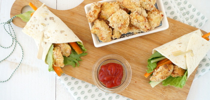 Kipnuggets uit de oven