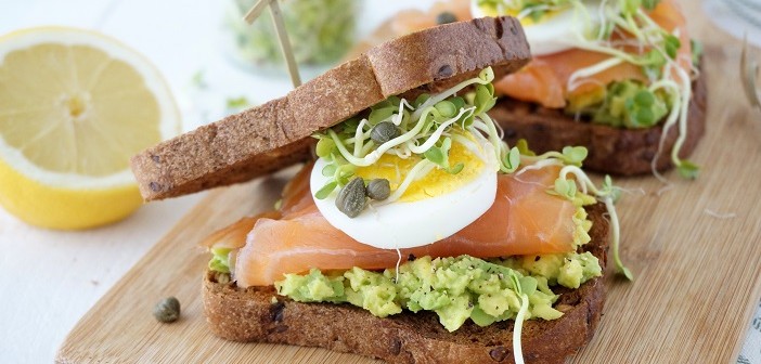 sandwich zalm avocado