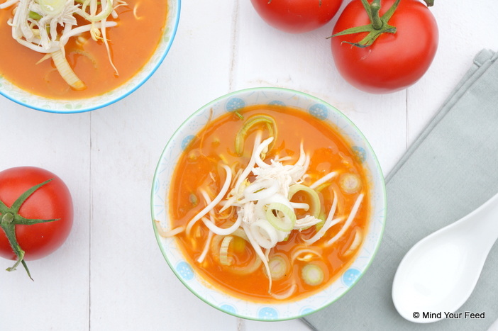 Chinese tomatensoep, tomatensoep, tomatensoep recepten, zelf verse tomatensoep maken