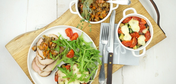 varkensrollade met gevulde portobello