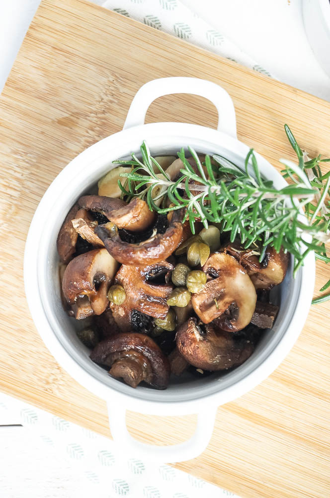 champignons uit de oven, knoflook champignons, geroosterde champignons