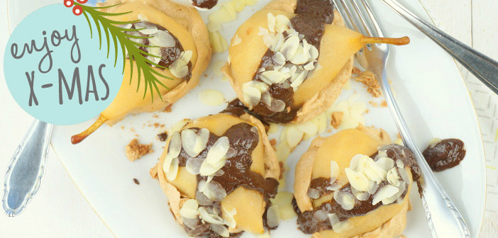 chocolade meringue taartjes