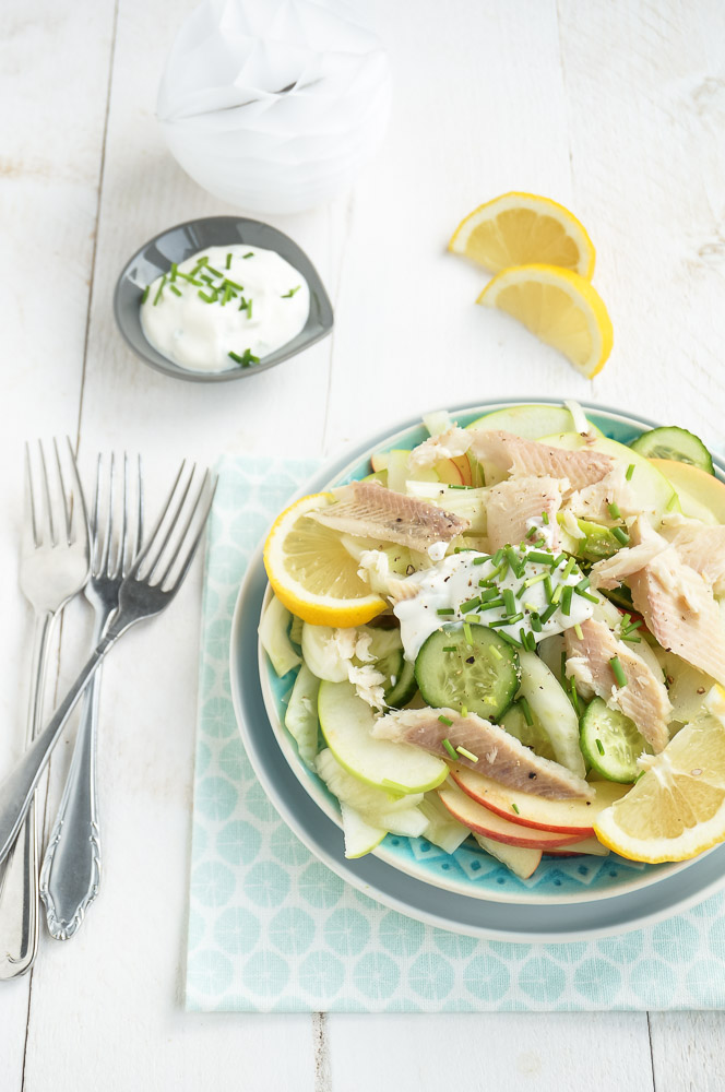 salade venkel appel gerookte forel