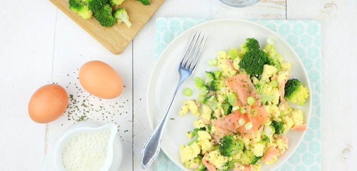 Roerei met zalm (2)