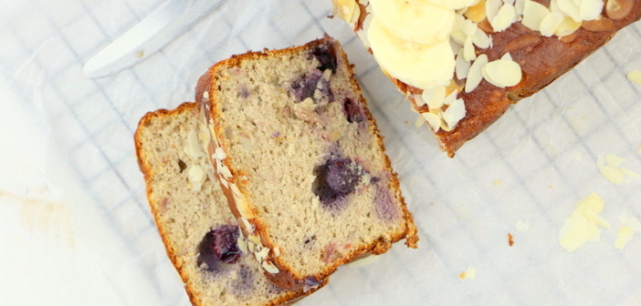 bananenbrood met blauwe bessen