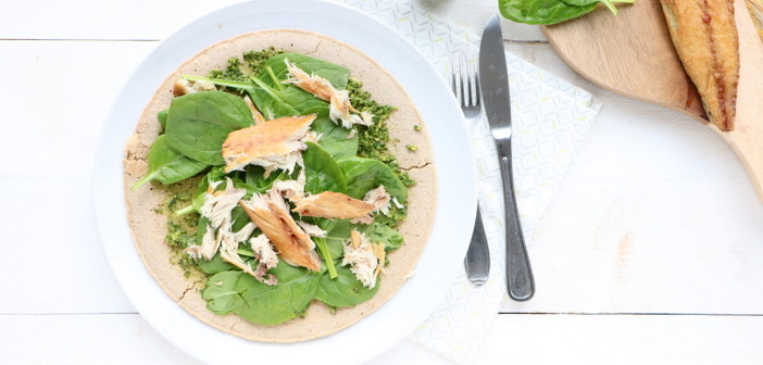 boekweitwrap met makreel