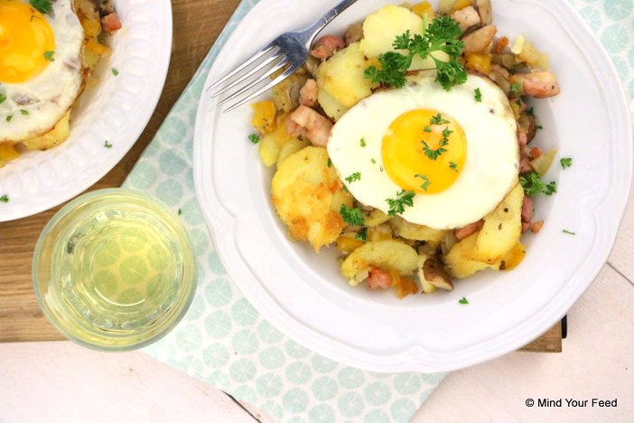 Tiroler grostl, recept voor Oostenrijks aardappel gerecht