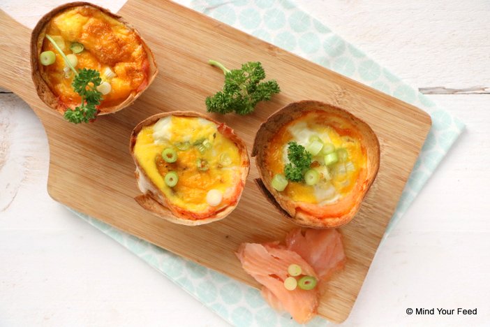 ei muffins met zalm