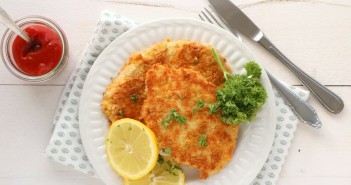 wiener schnitzel, recept om zelf wiener schnitzels te maken, kalf schnitzel, glutenvrij, Oostenrijks recept