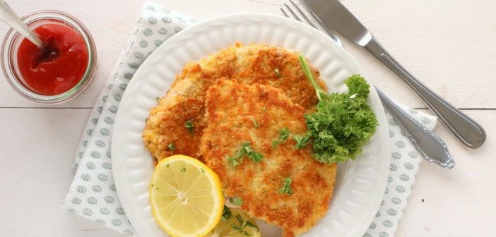 wiener schnitzel, recept om zelf wiener schnitzels te maken, kalf schnitzel, glutenvrij, Oostenrijks recept
