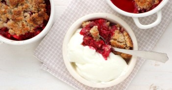 frambozen crumble, havermout, ontbijt recept, paasbrunch recepten