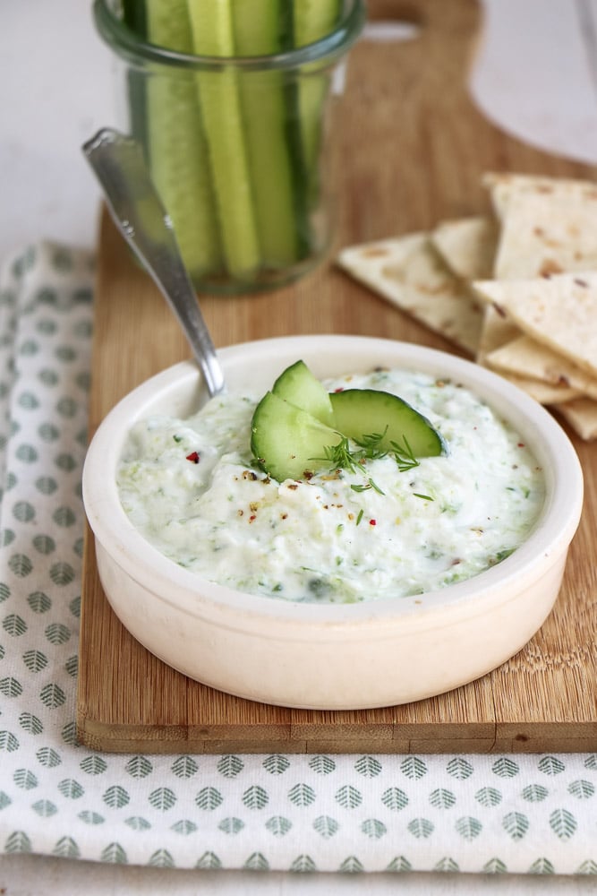 tzatziki, tzatziki recept, gezonde tzatziki, tzatziki maken, zelf gezonde tzatziki maken