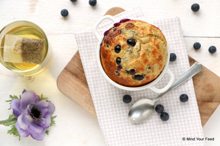 clafoutis met blauwe bessen