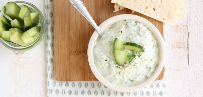 tzatziki, tzatziki recept, gezonde tzatziki, tzatziki maken, zelf gezonde tzatziki maken