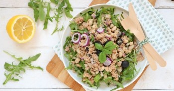 Witte bonensalade met tonijn