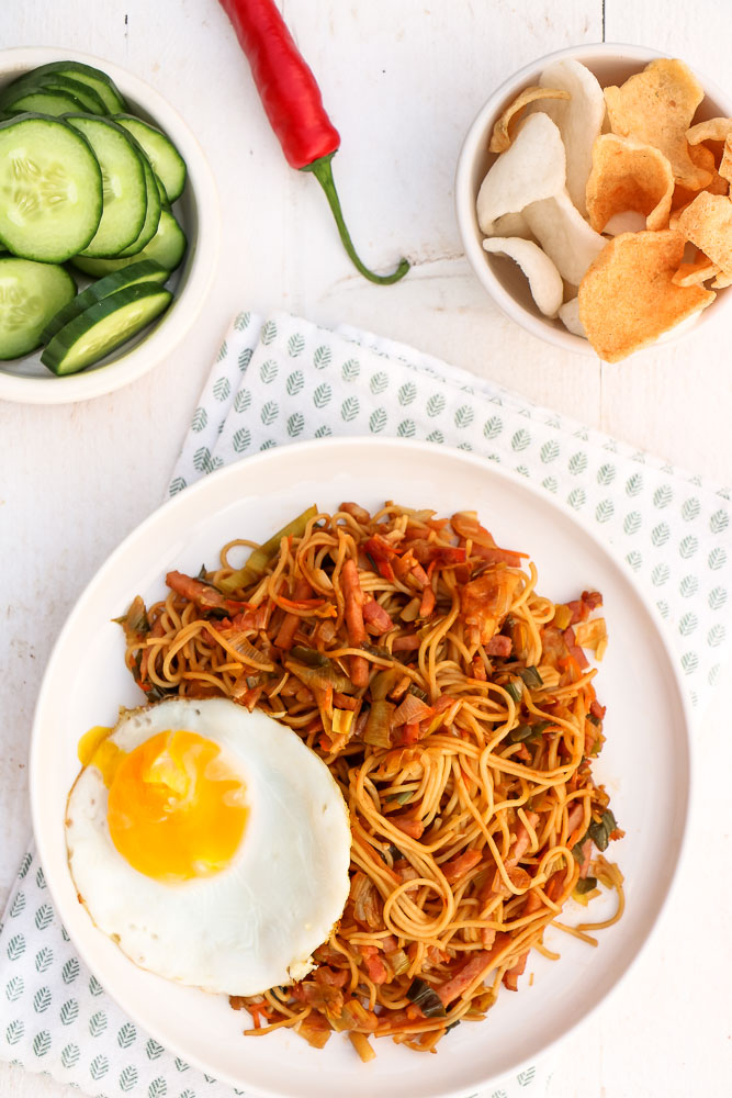 Bami goreng recept, Makkelijk recept om zelf bami te maken, zonder pakjes en zakjes bami recept