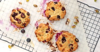 5x Havermout koekjes blauwe bessen havermout koekjes