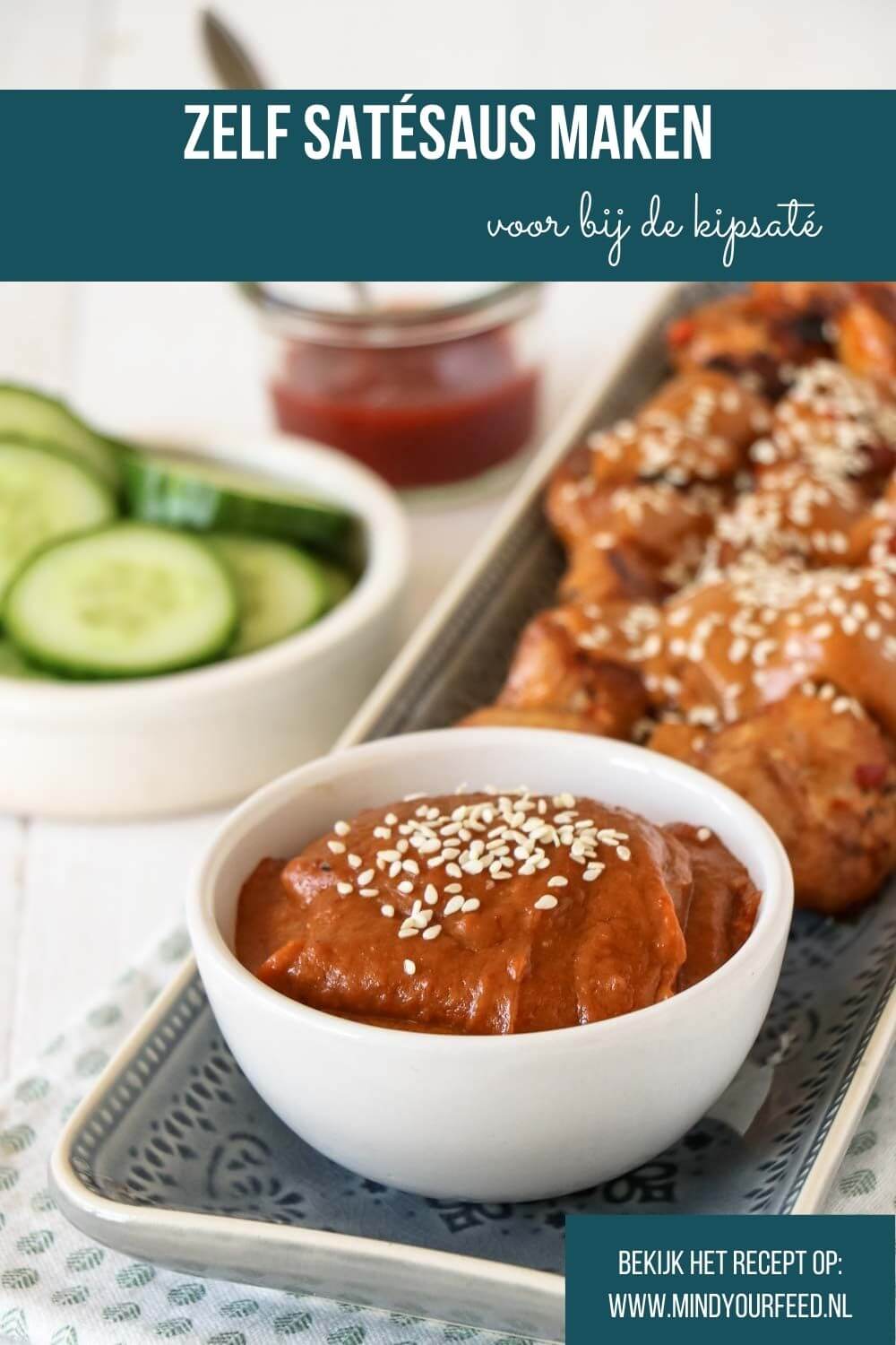 Zelf satesaus maken, makkelijk recept voor zelfgemaakte pindasaus van pindakaas en kokosmelk, sambal en ketjap