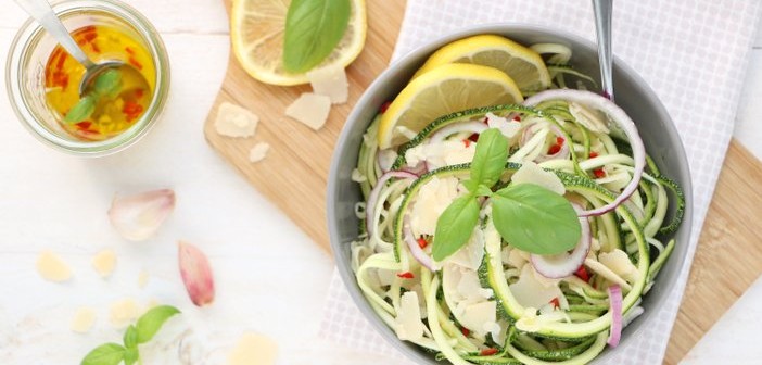 courgette spaghetti aglio e olio