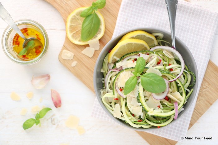 courgette spaghetti aglio e olio