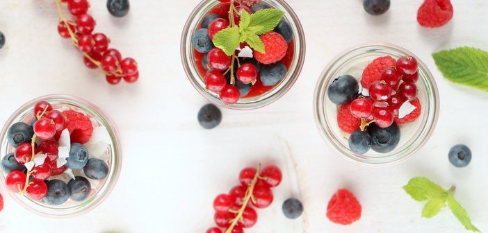 frambozen panna cotta
