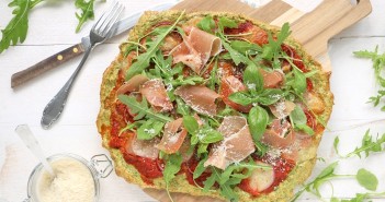 havermout pizza met spinazie