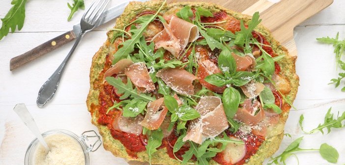 havermout pizza met spinazie