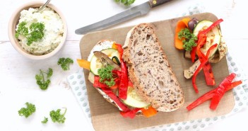 10x Vegetarisch broodbeleg sandwich gegrilde groenten