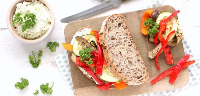 sandwich gegrilde groenten