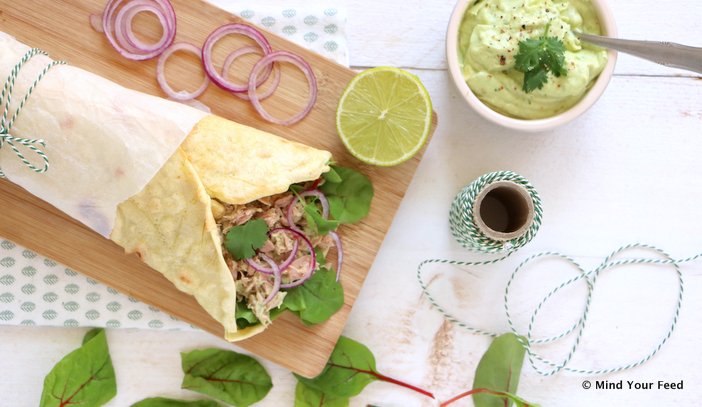 wrap met tonijn en avocado, lunch wrap, lunch wraps, wraps recepten, wraps met vis, wraps met tonijn, wraps met zalm, wraps met kip, wraps recepten makkelijk, lekker en simpel, lunchen zonder brood