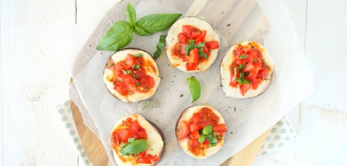 aubergine pizza hapje
