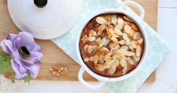 Peren ontbijtcake met walnoten en cranberries peren ontbijtcake