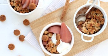 Stoofperen speculaas crumble van havermout stoofperen speculaas crumble
