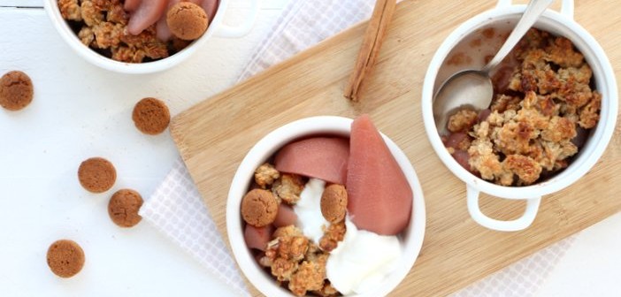 stoofperen speculaas crumble