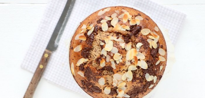 speculaastaart met chocolade