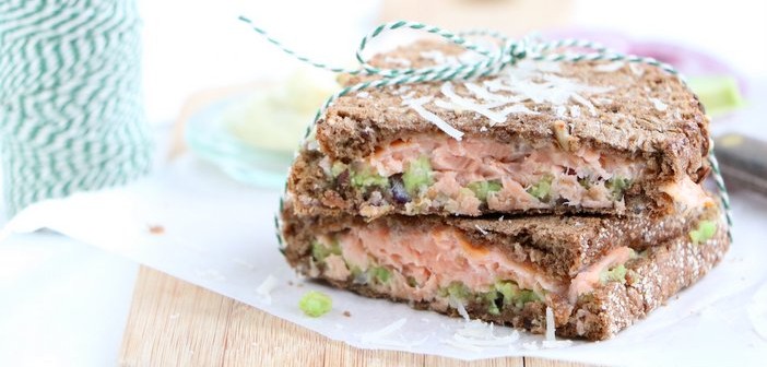 tosti met gerookte zalm