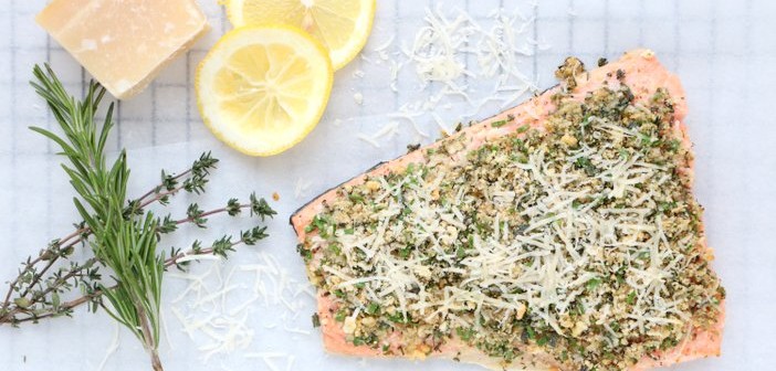 zalm met Italiaanse kruidenkorst