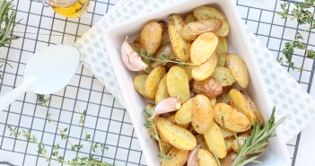 Italiaanse geroosterde aardappels, aardappels uit de oven, aardappeltjes uit de oven, Italiaanse kruiden, krieltjes uit de oven